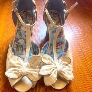 Miss L Fire Retro Ivory Shoes